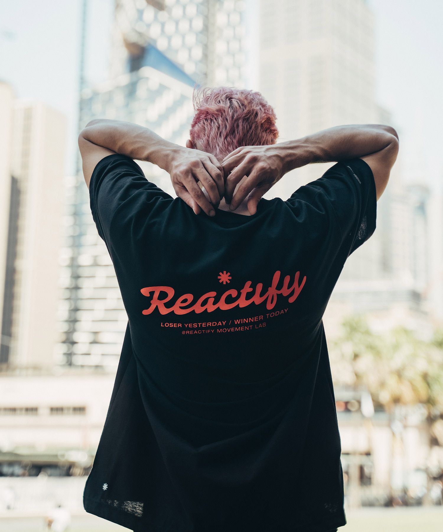 MUSINSA | REACTIFY Reboot Tee Black - Reactivate Logo 2