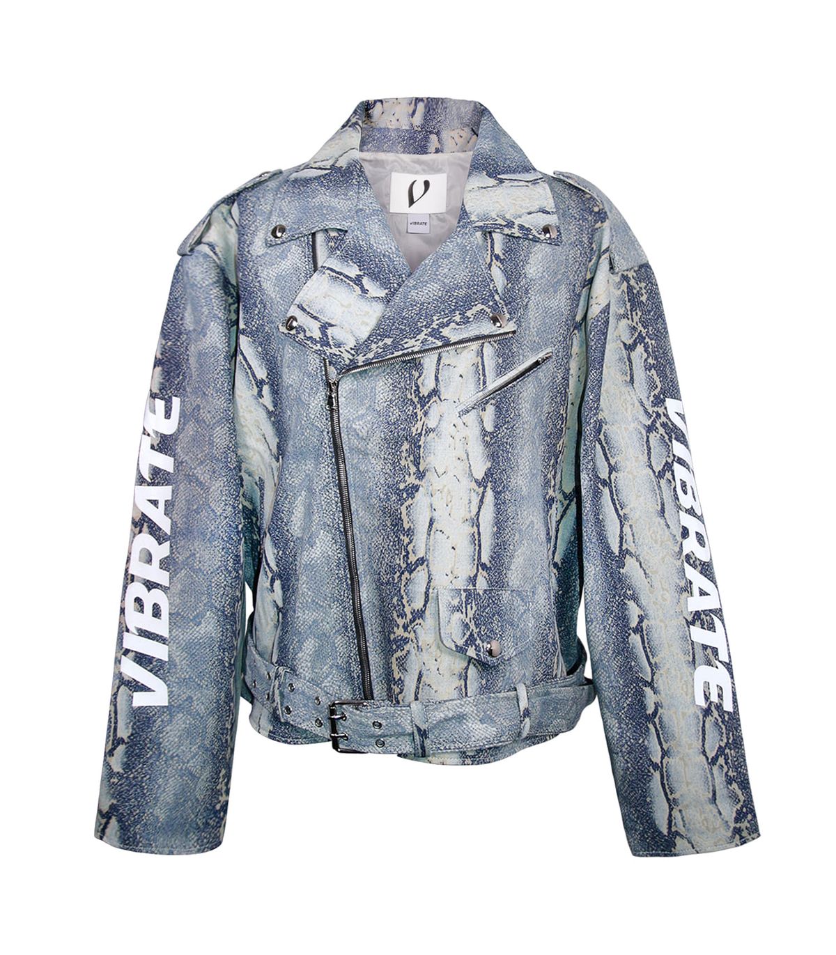 바이브레이트(VIBRATE) PHYTON DENIM CROP BELT JACKET