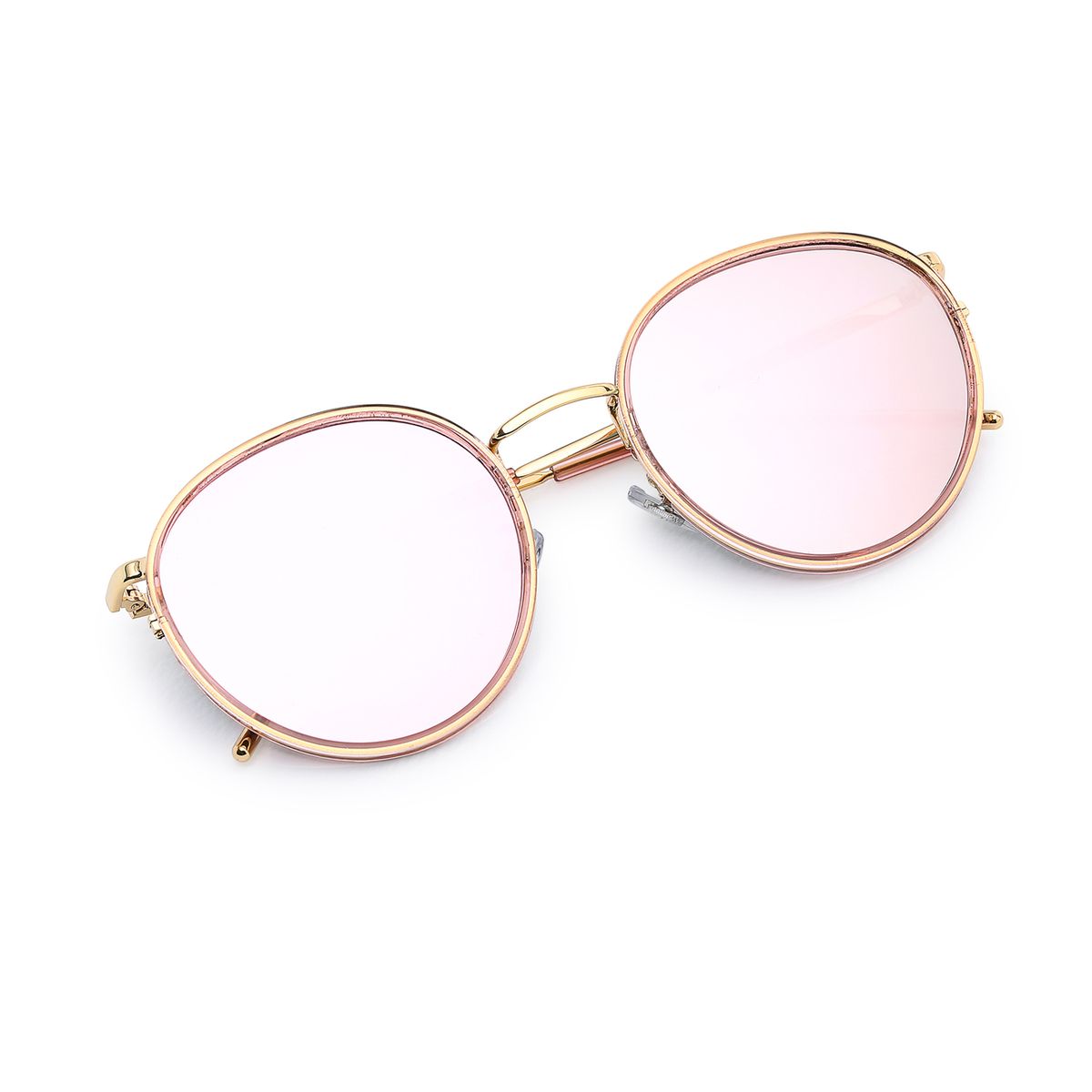 알로아이웨어(ALO EYEWEAR) [ALO] AL4902A 1514G 핑크 블라썸 라운드 솔텍스 미러선글라스