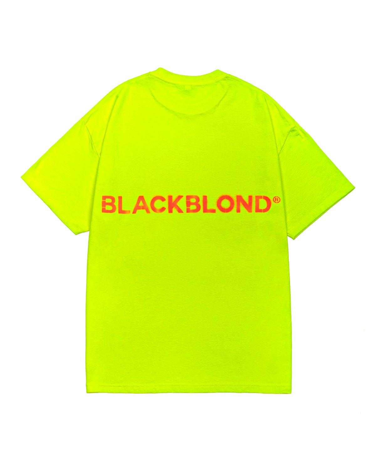 블랙블론드(BLACKBLOND) 비비디 클레식 스프레이드 로고 반팔 티 (네온)