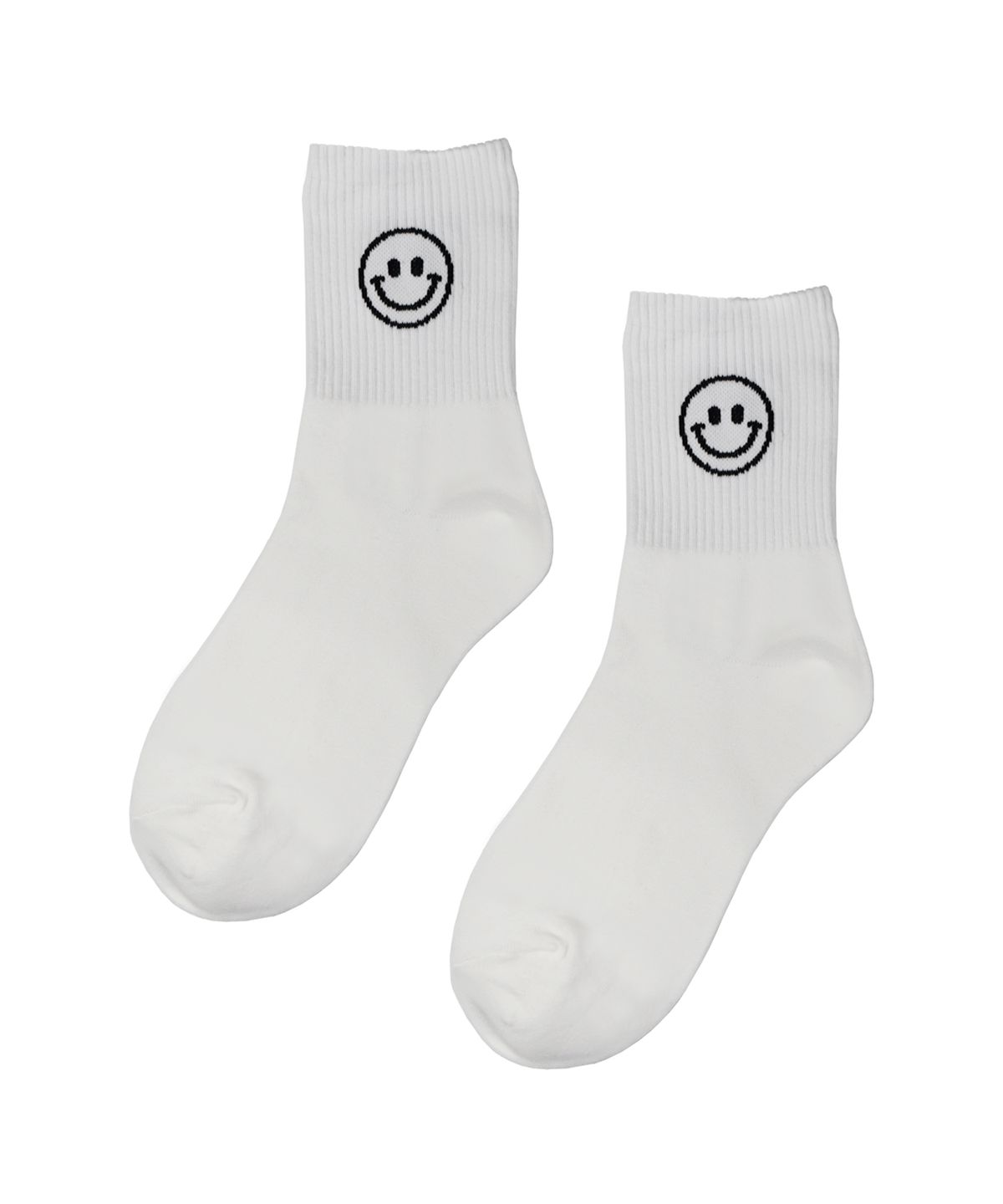 핑크파인애플(PINK PINEAPPLE) [3켤레 1SET] SMILE MIDDLE SOCKS_WHITE