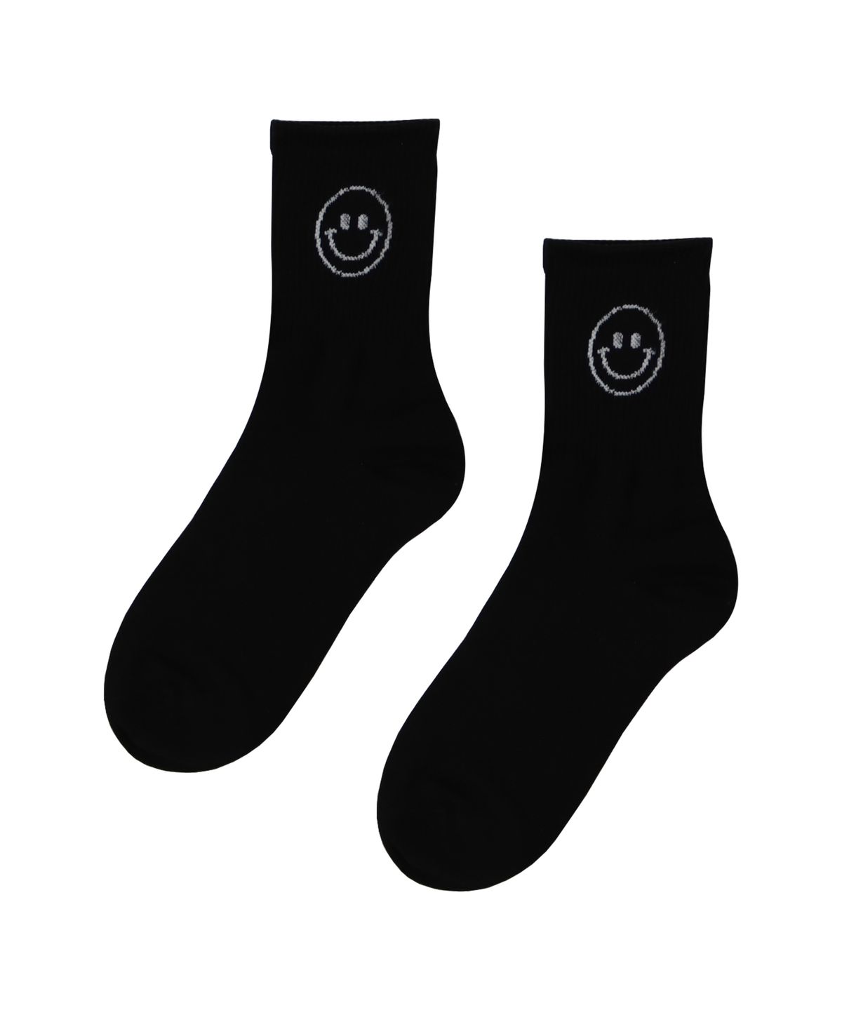 핑크파인애플(PINK PINEAPPLE) [3켤레 1SET] SMILE MIDDLE SOCKS_BLACK