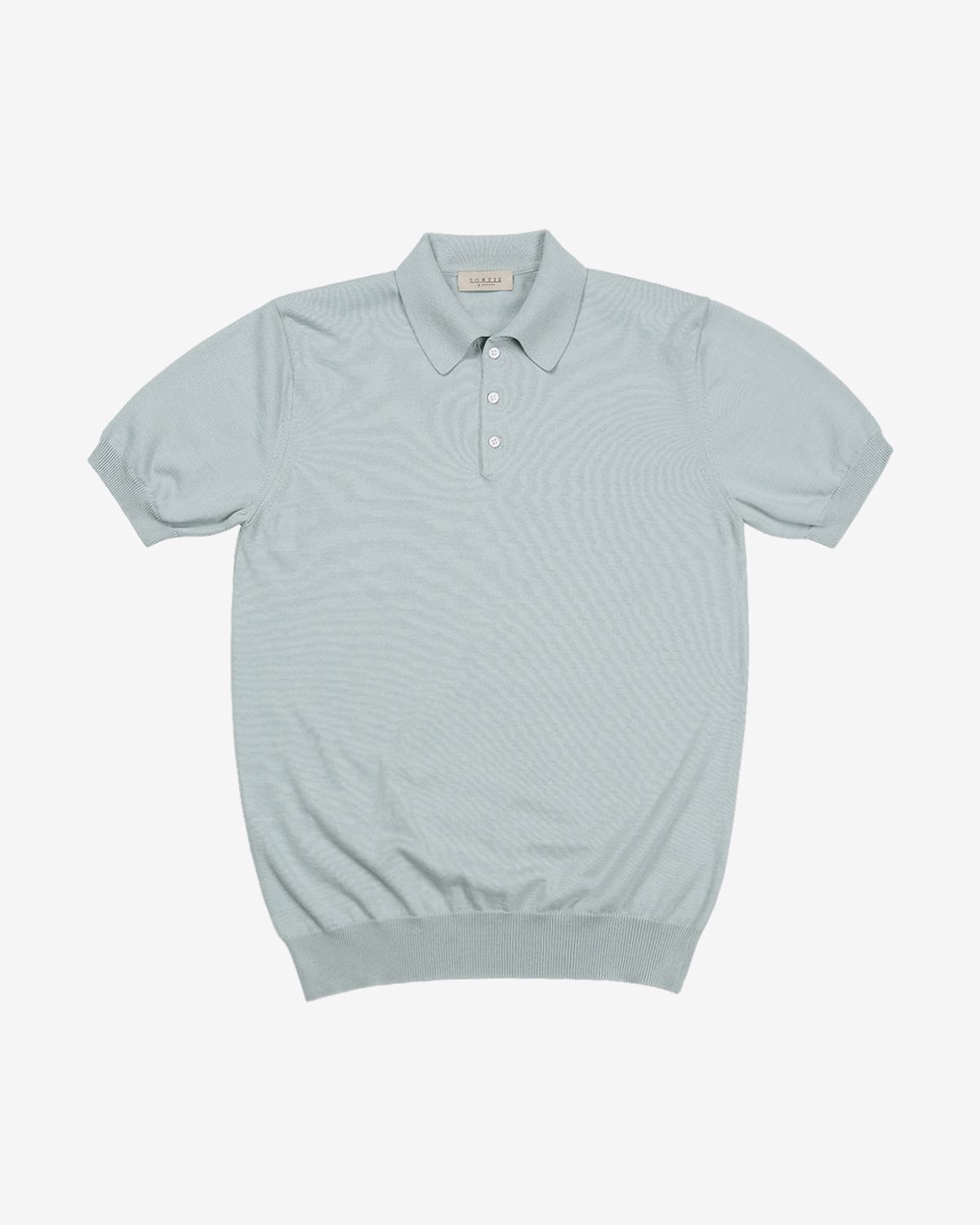 솔티(SORTIE) 14gg Silk Cotton Half Polo Knit (Mint)