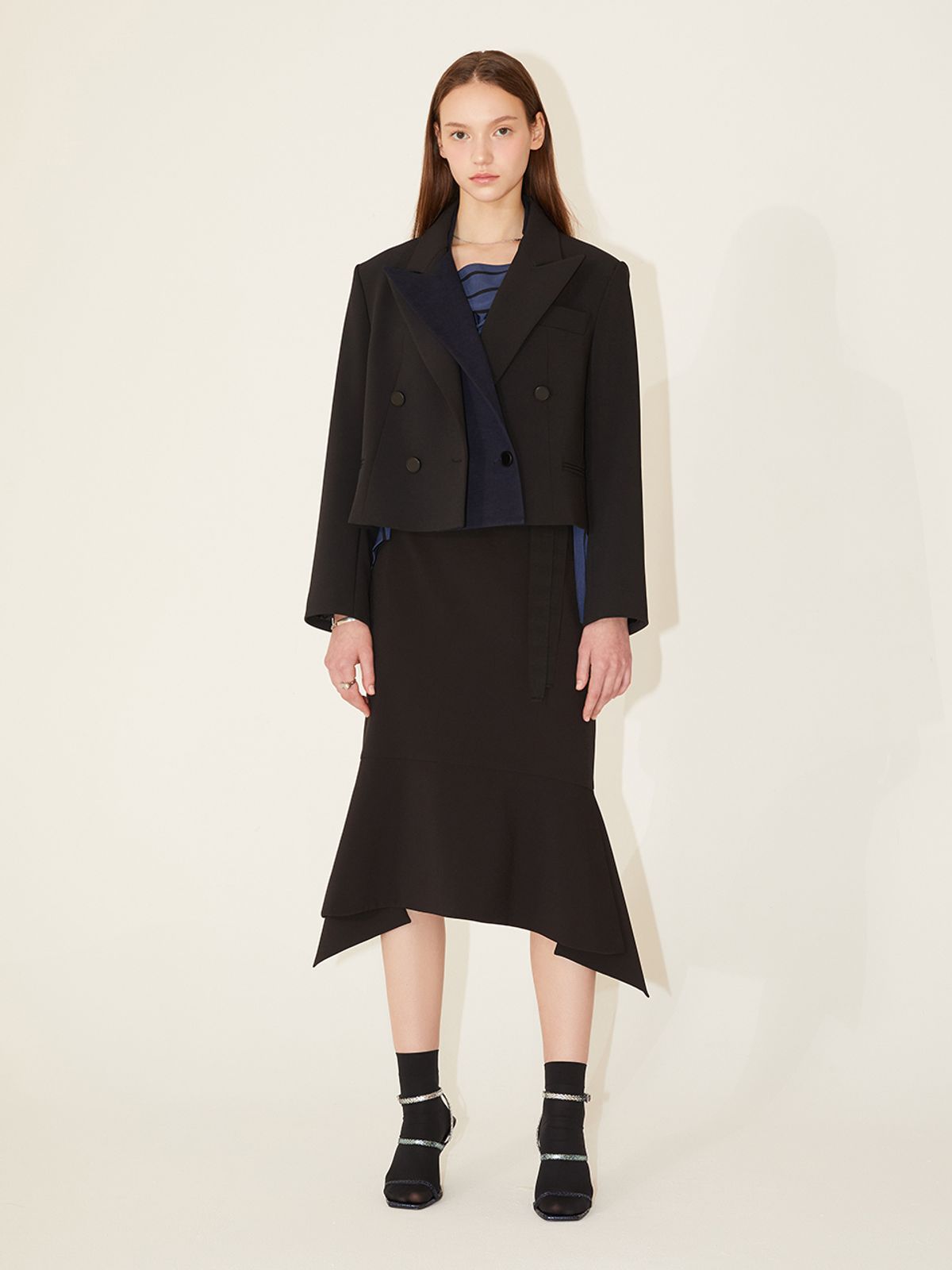 르이엘(LE YIEL) Flare Skirt_Black 플레어 스커트_블랙