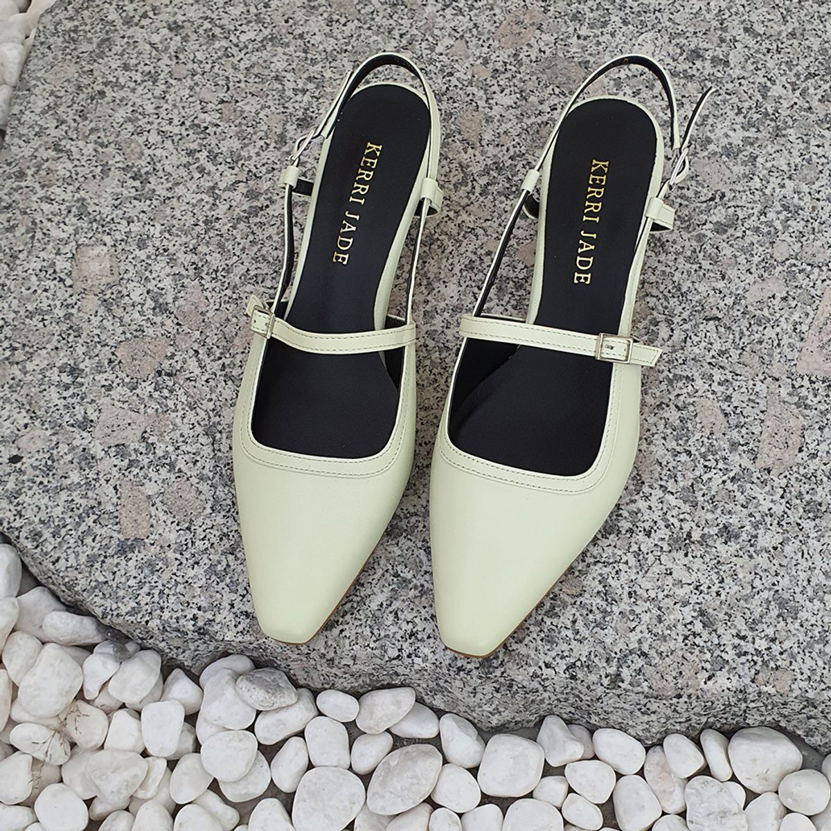 케리제이드(KERRIJADE) Popping Candy Slingback_LightGreen