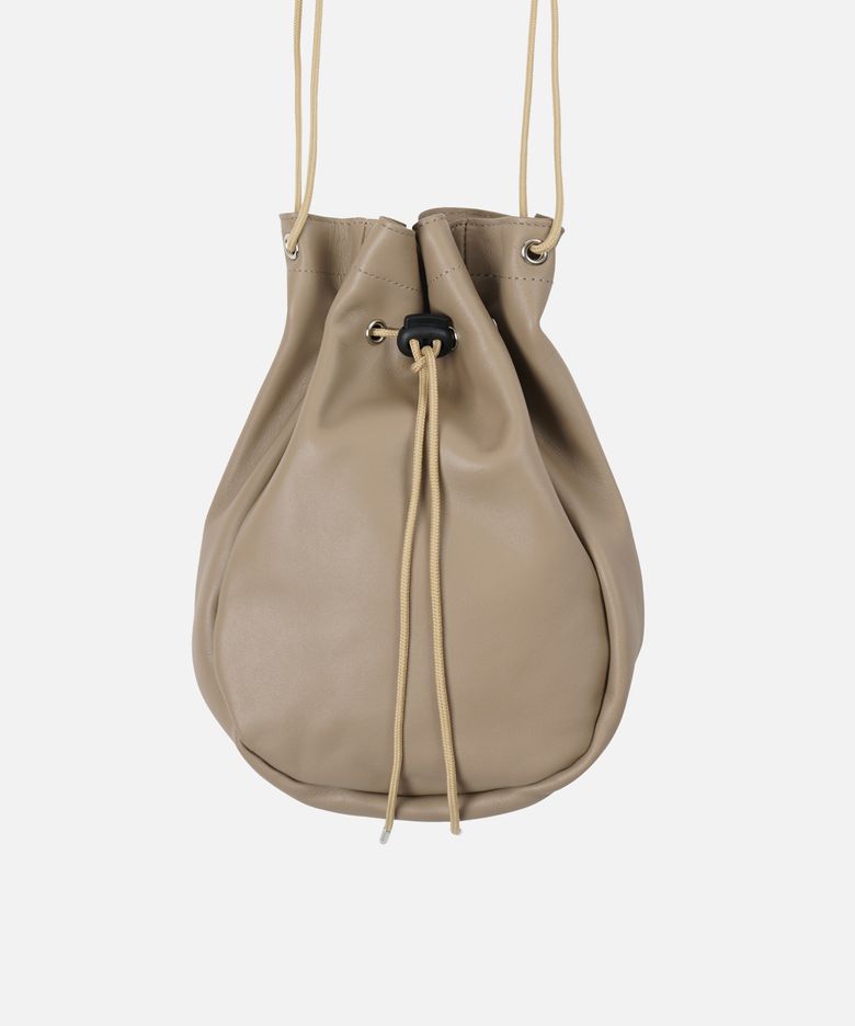 BOKJORI STRING BAG _ LEATHER TAUPE