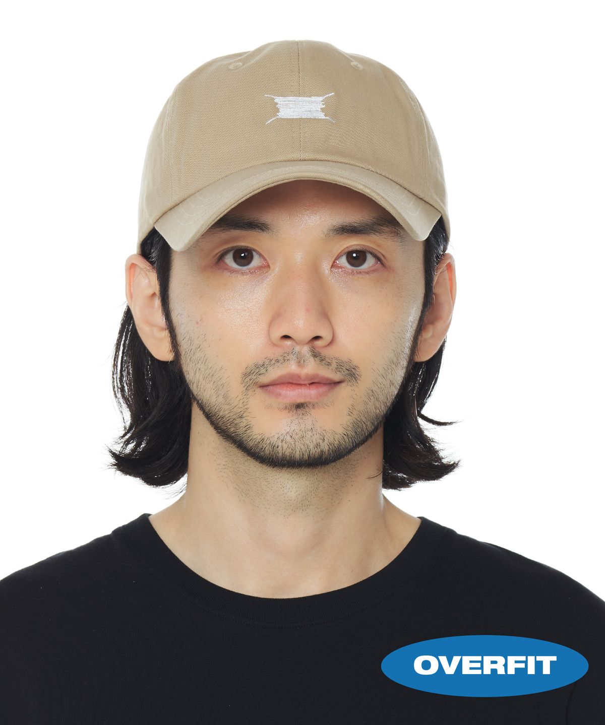 루오에스팩(LUOESPAC) 스크리블 볼캡 (베이지)