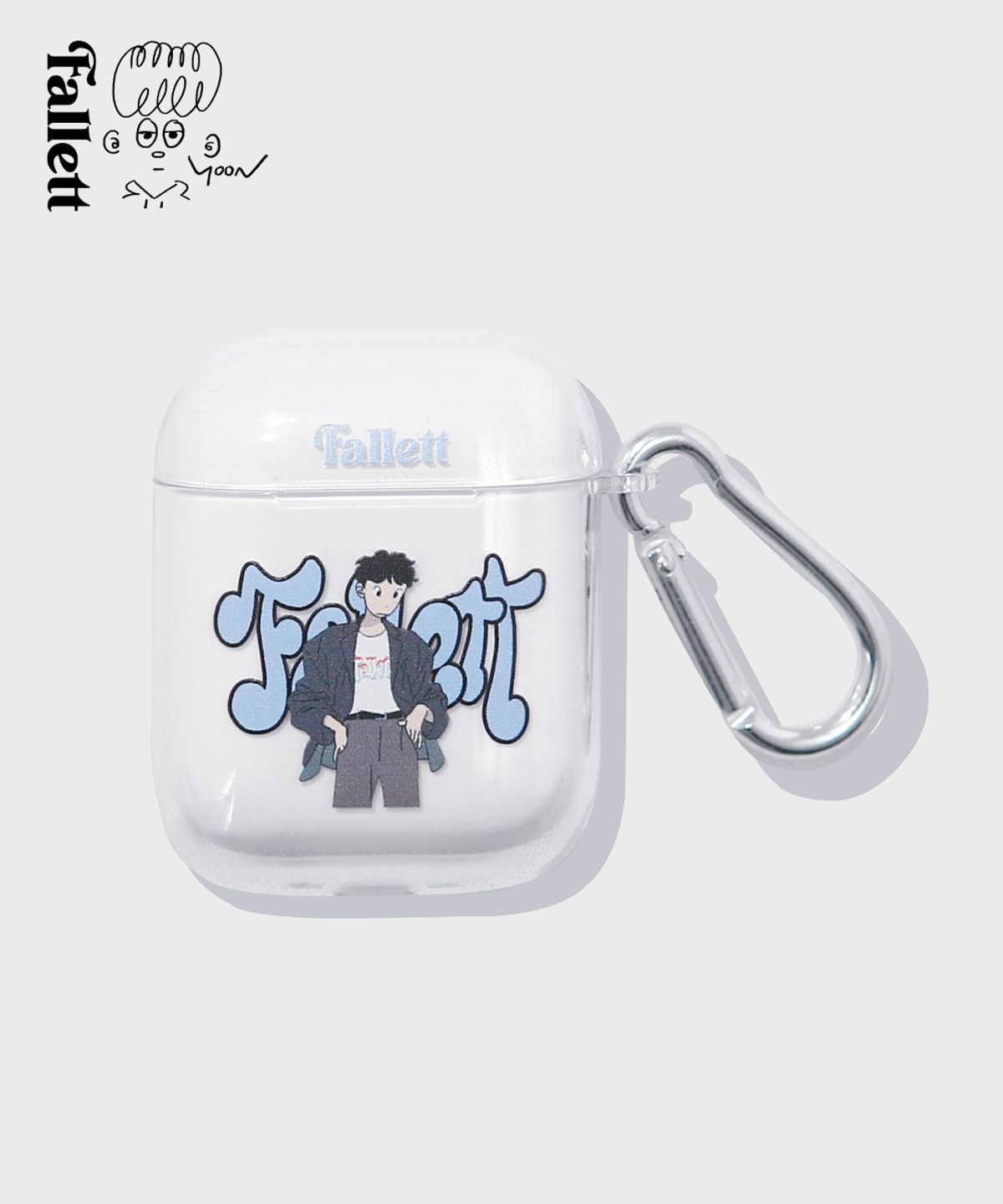 팔렛(FALLETT) [FallettX윤재안] OOTD 에어팟 케이스 클리어