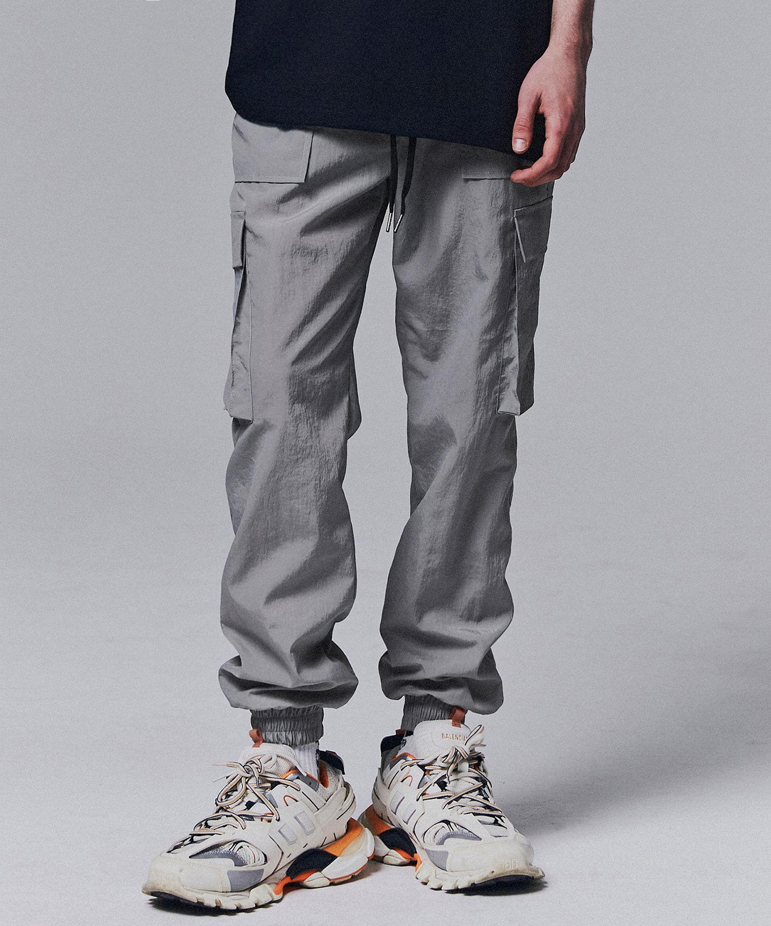 デニム・ジーパン NOT4NERD Nylon Cargo Jogger Pants Light Grey PT041GR MUSINSA | NOT4NERD Nylon Cargo Jogger Pants - Light Gray