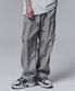 Nylon Cargo Wide Pants - Light Grey