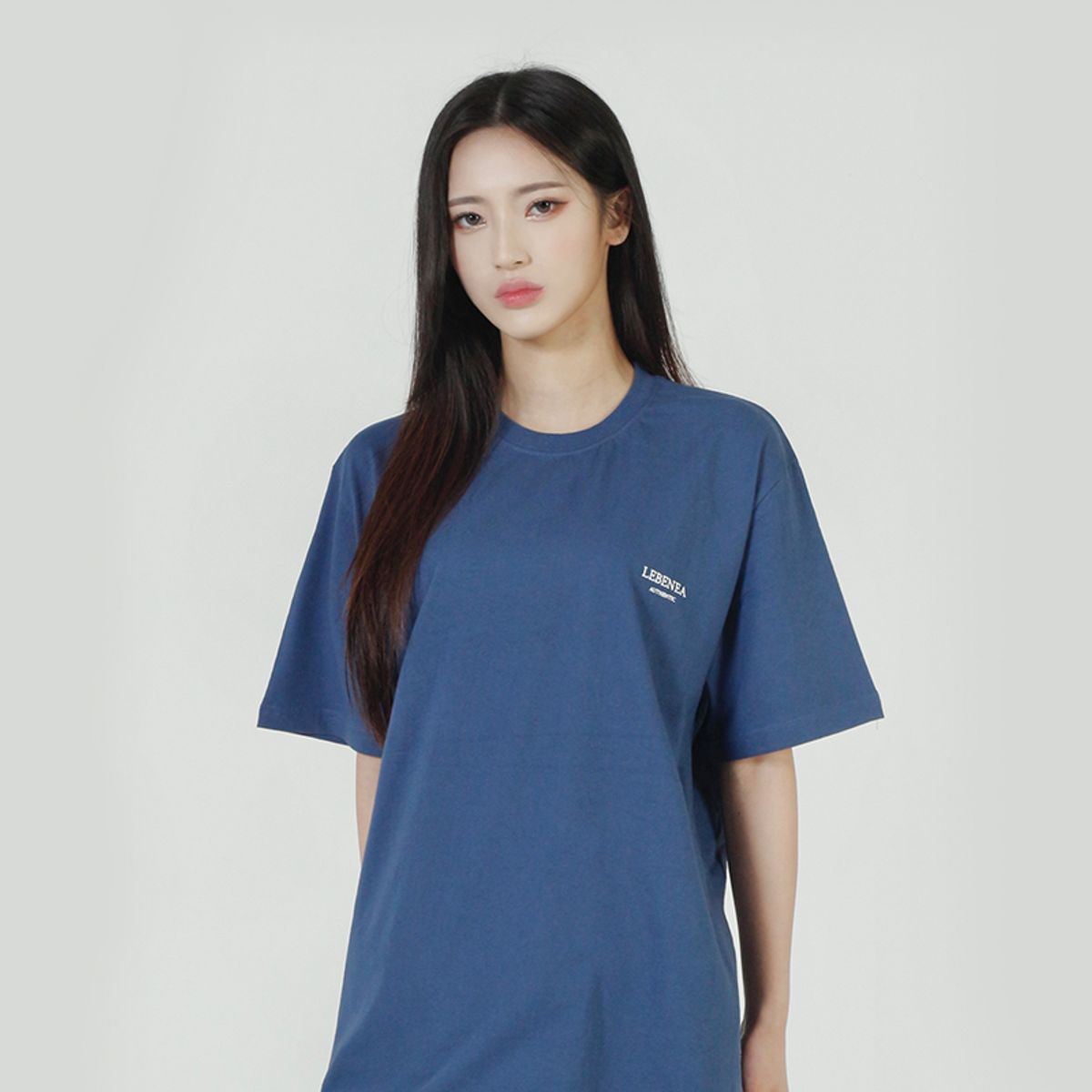 레베니아(LEBENEA) 커넥트 프린팅 티셔츠 에어포스