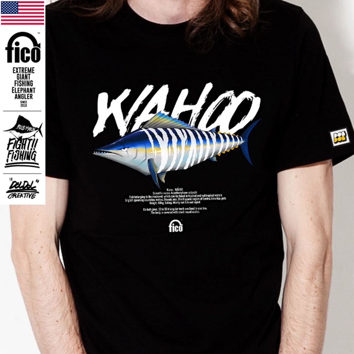 돌돌(DOLDOL) FICO_tshirts-41 익스트림 낚시 브랜드 피코 캐릭터 그래픽 티셔츠