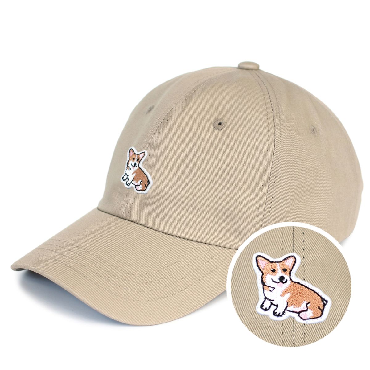 스누지(SNOOZY) 웰시코기 자수 와펜 볼캡 (6COLOR)