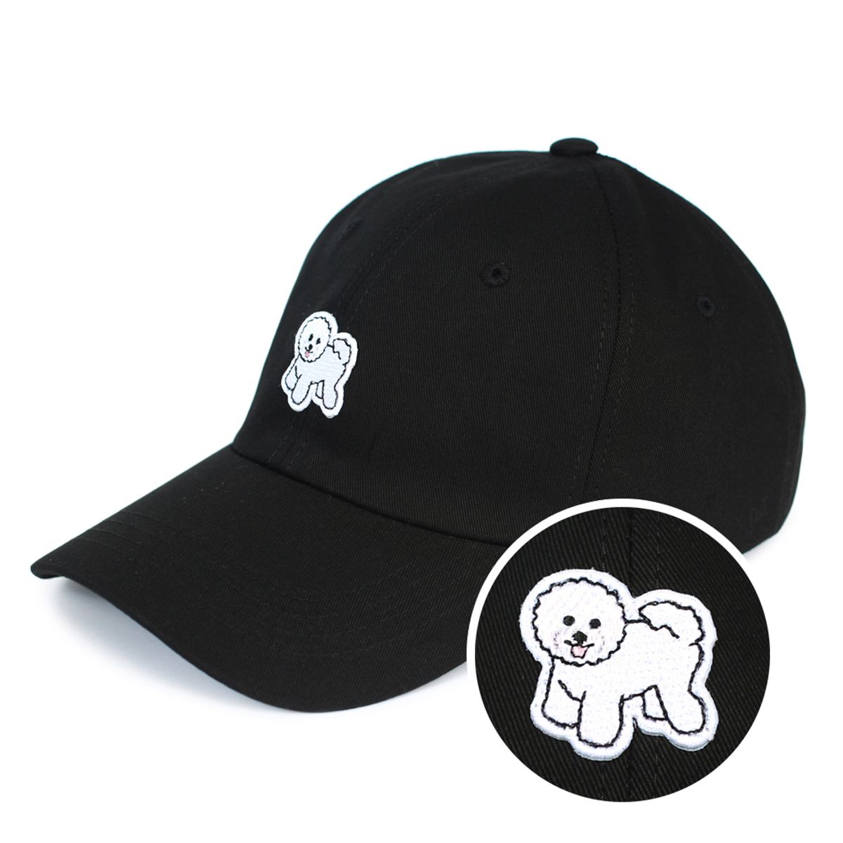 스누지(SNOOZY) 비숑 자수 와펜 볼캡 (6COLOR)