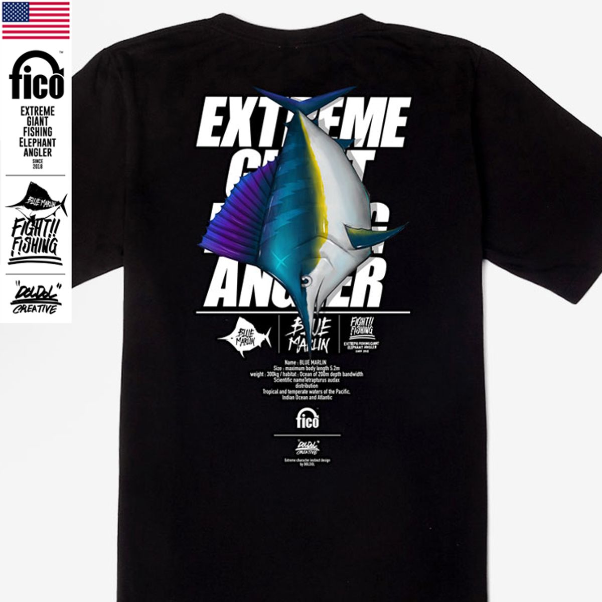 돌돌(DOLDOL) FICO_tshirts-50 익스트림 낚시 브랜드 피코 캐릭터 그래픽 티셔츠
