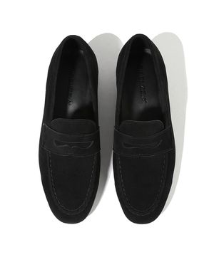 플랫디자인 슬림 유팁라인 스웨이드 페니로퍼 7100-QS [BLACK]