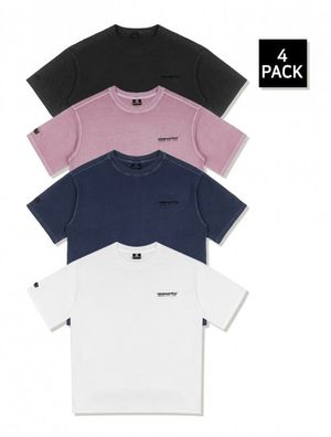 [4-PACK] 오버핏 피그먼트 싱글 반팔티(FCB2TS255M)