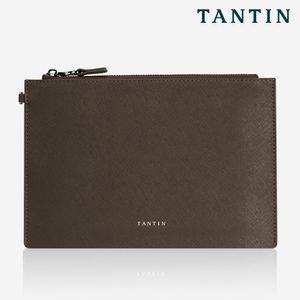 탄틴 테일러 가죽 클러치백 T61001 브라운 / 라지