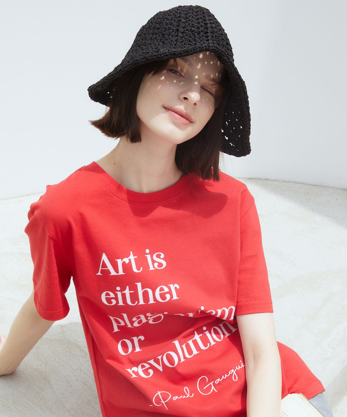 라티젠(LARTIGENT) LQ ART T-SHIRT(RED)