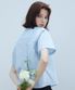 LQ BACK SLIT SHIRT(SKY BLUE)