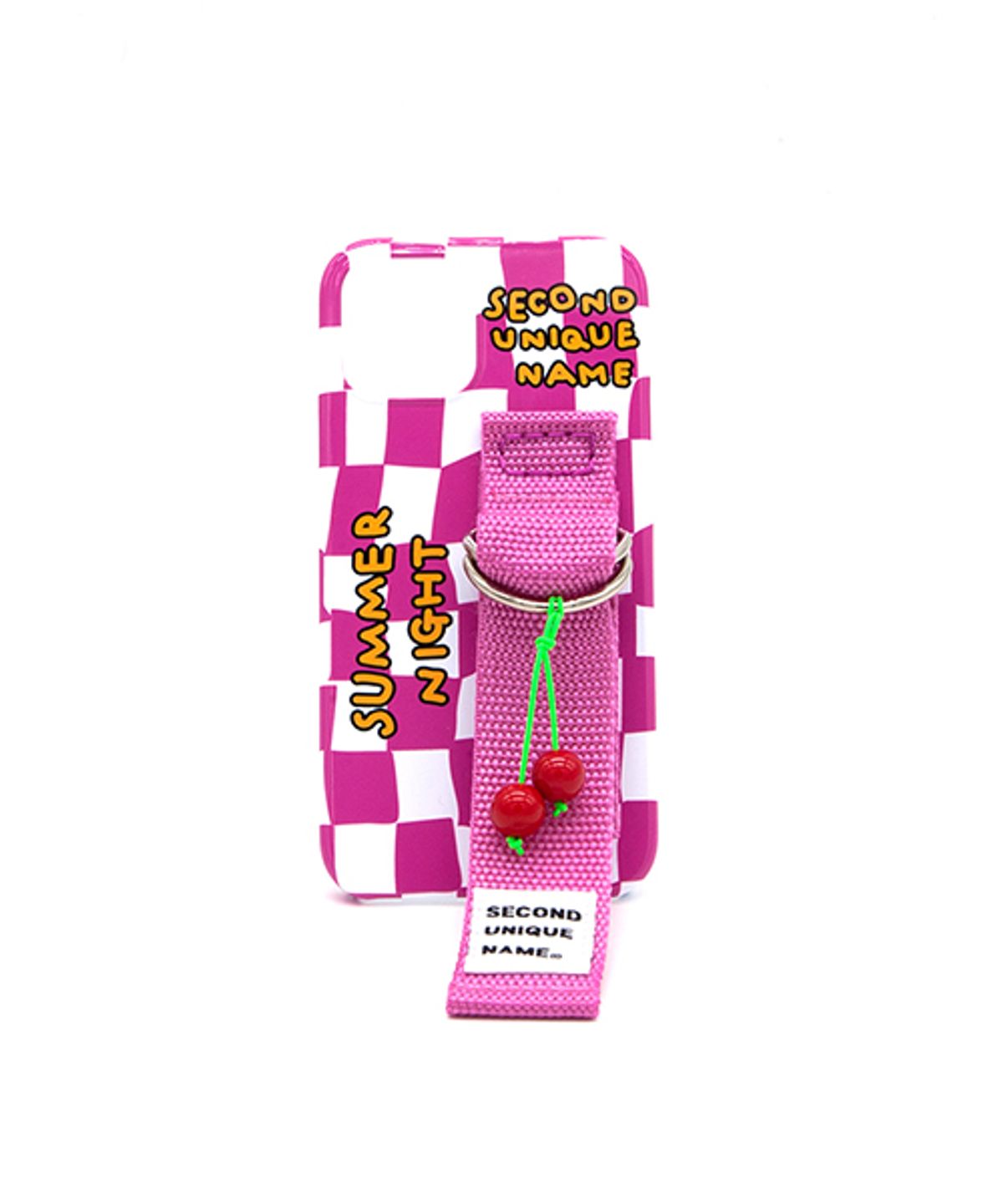세컨드유니크네임(SECOND UNIQUE NAME) SUN CASE CHECKER BOARD PINK