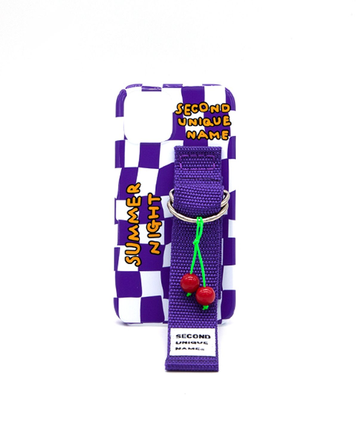 세컨드유니크네임(SECOND UNIQUE NAME) SUN CASE CHECKER BOARD PURPLE