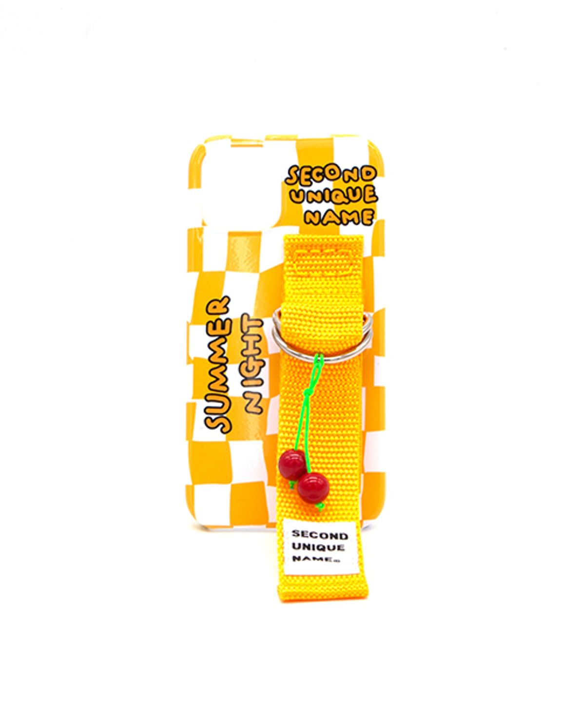 세컨드유니크네임(SECOND UNIQUE NAME) SUN CASE CHECKER BOARD YELLOW