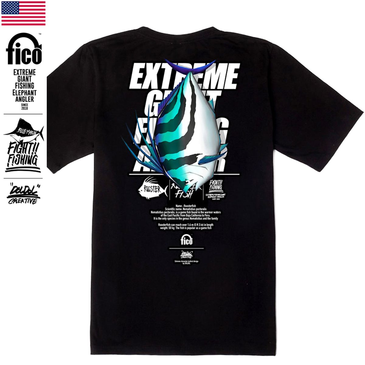 돌돌(DOLDOL) FICO_tshirts-54 익스트림 낚시 브랜드 피코 캐릭터 그래픽 티셔츠