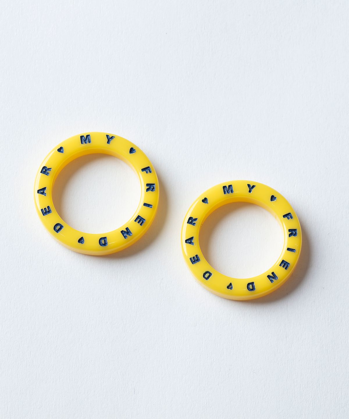 마이부(MY BOO) Lettering Ring - yellow
