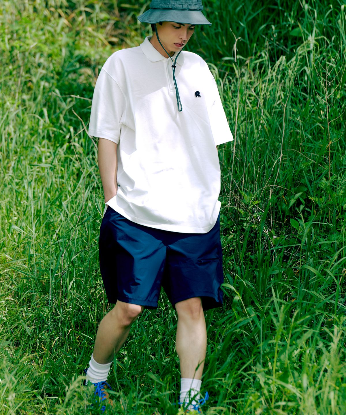 러스티치(RUSTEACH) NYLON HALF PANTS (NAVY)