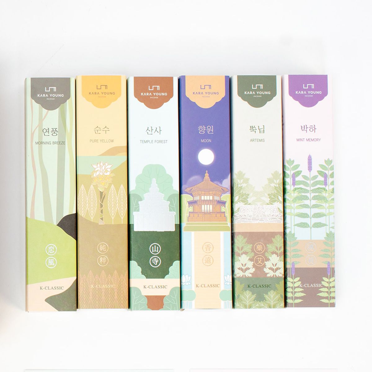 카라영(KARA YOUNG) 인센스 한방 선향 2종 골라담기 (케이클래식 6종 택2) + 홀더 포함