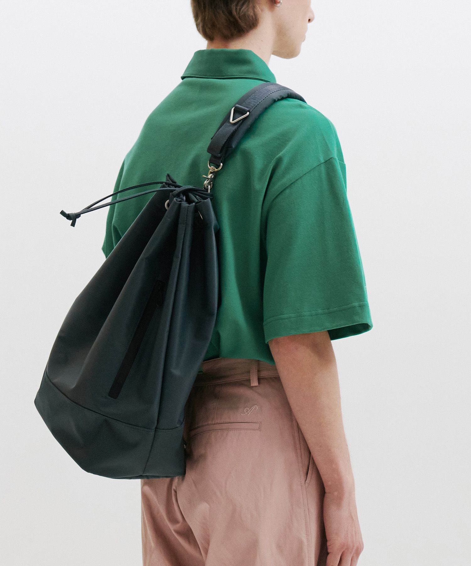 MUSINSA公式 | HAH ARCHIVE 2-Way Waterloo Nylon Duffel Bag (Grey)