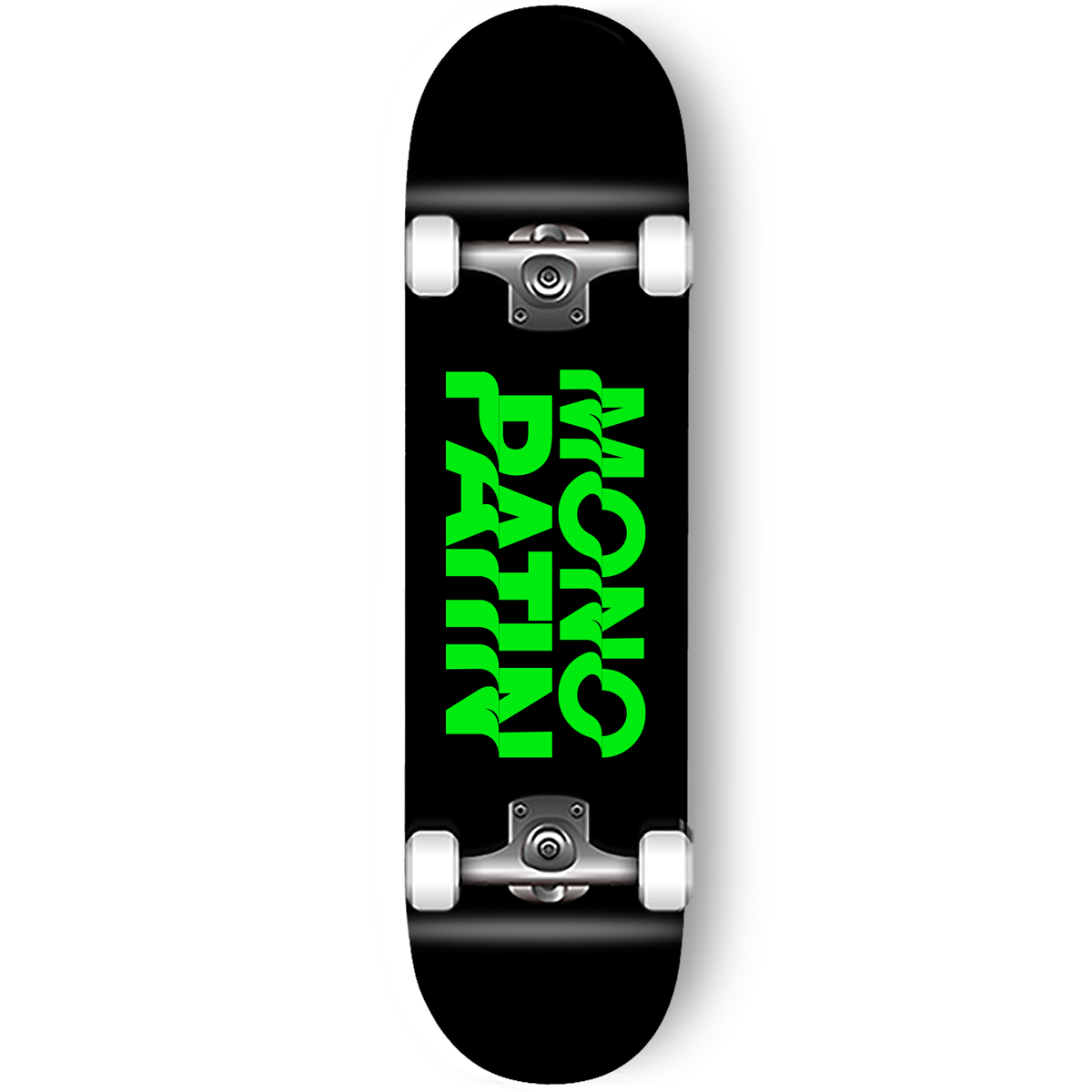 모노파틴(MONOPATIN) flag logo skateboard - neon green