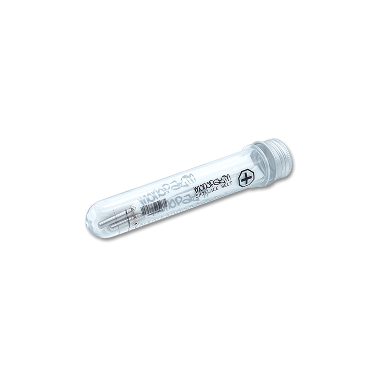 모노파틴(MONOPATIN) night light shoelace belt - white / reflective silver