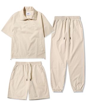 [SET] 스테디 라이트 반팔 아노락 3P 셋업 베이지