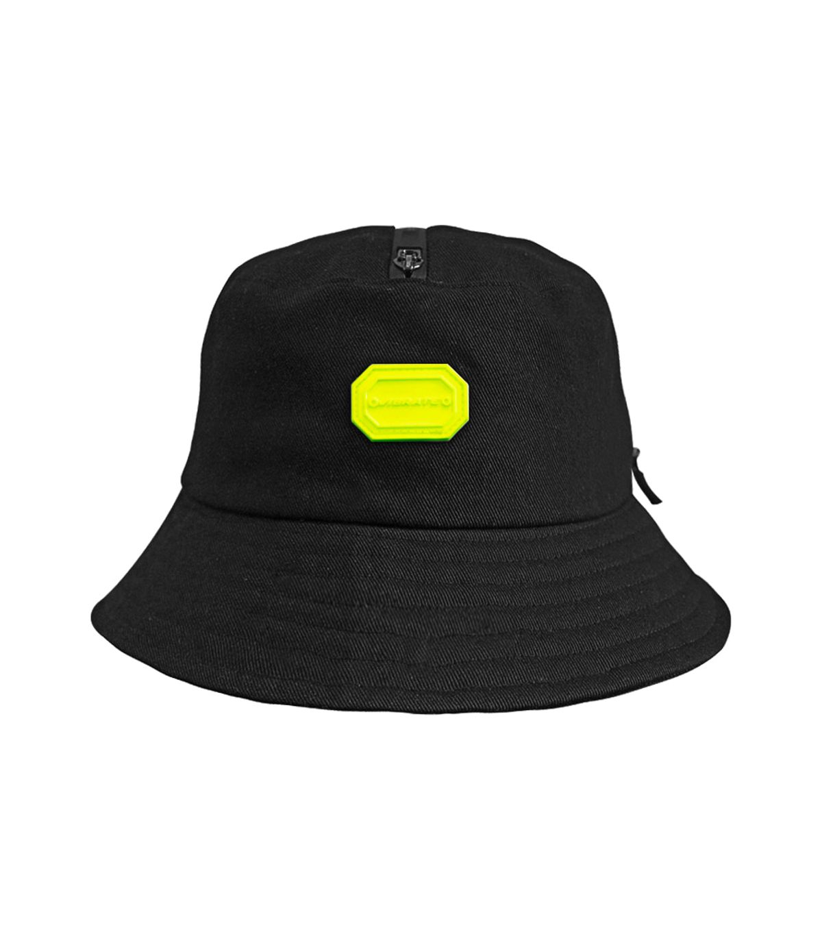 바이브레이트(VIBRATE) TWO-COLOR TWO-ZIPPER BUCKET HAT (BLACK)