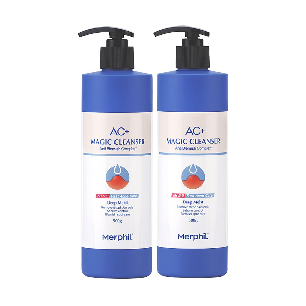 메르필(MERPHIL) 등드름 바디워시 AC+ 매직클렌져 딥모이스트 500g x 2