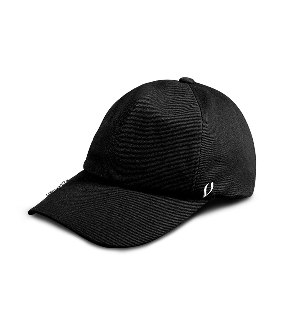 바이브레이트(VIBRATE) BLACK LINE - PUNCHING TWO HOLE BALL CAP (BLACK)