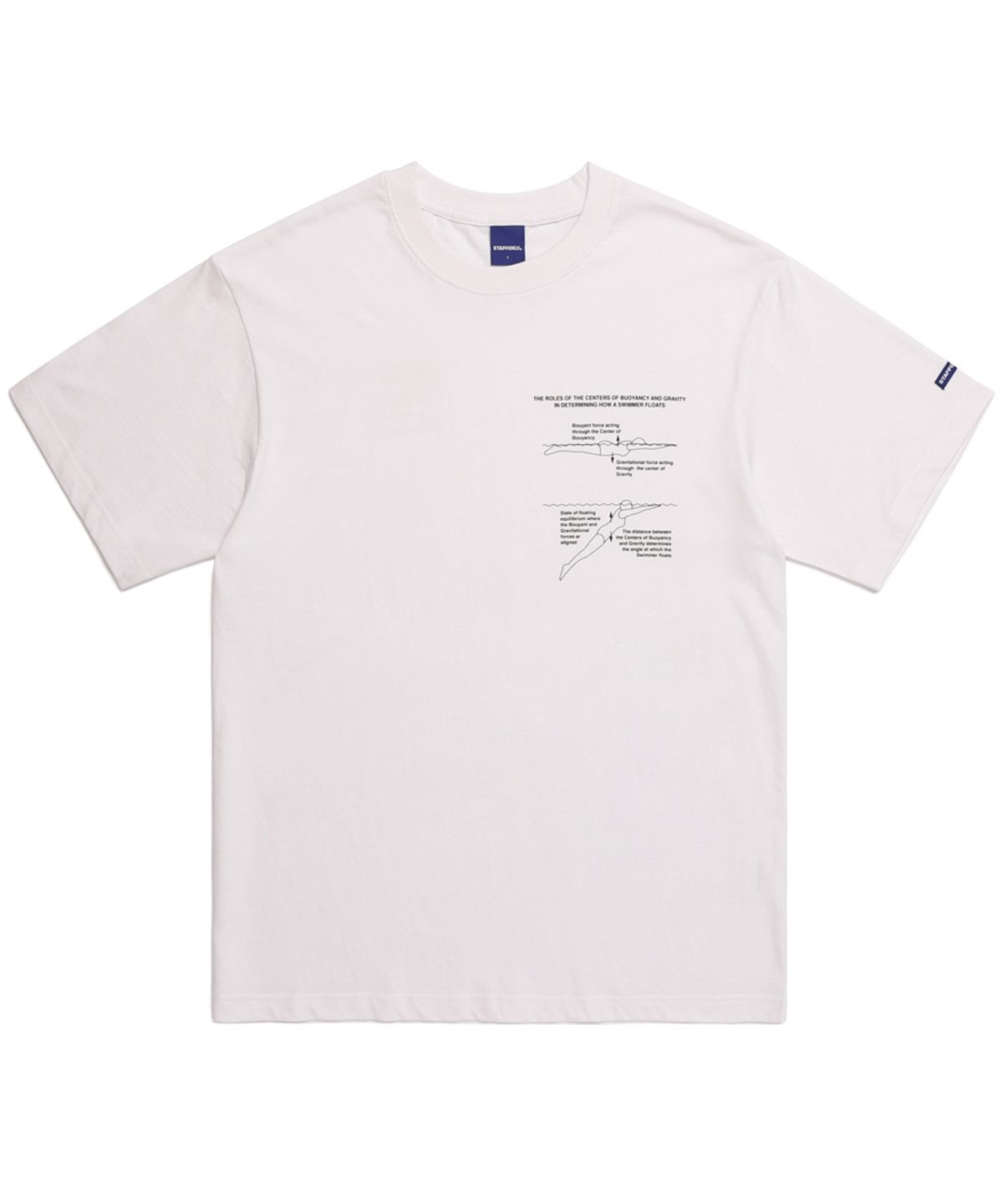 스텝온리(STAFFONLY) SWIMMING GUIDE TEE (WHITE)