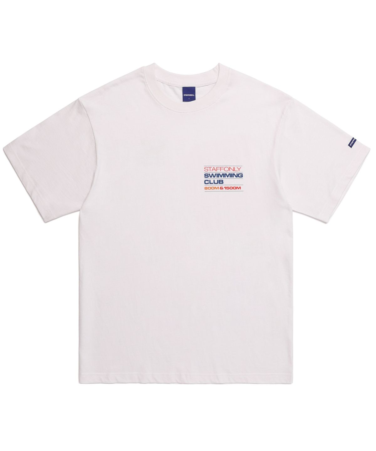 스텝온리(STAFFONLY) SWIMMING CLUB TEE (WHITE)
