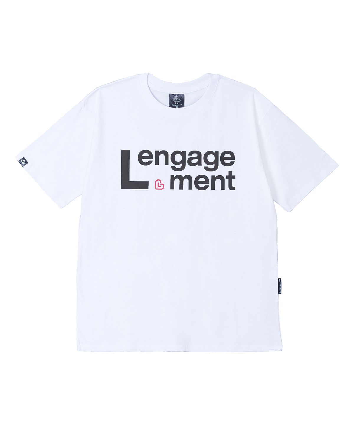 랑가주망(LENGAGEMENT) 클래식핏 엘 로고 반팔티 [블랙]