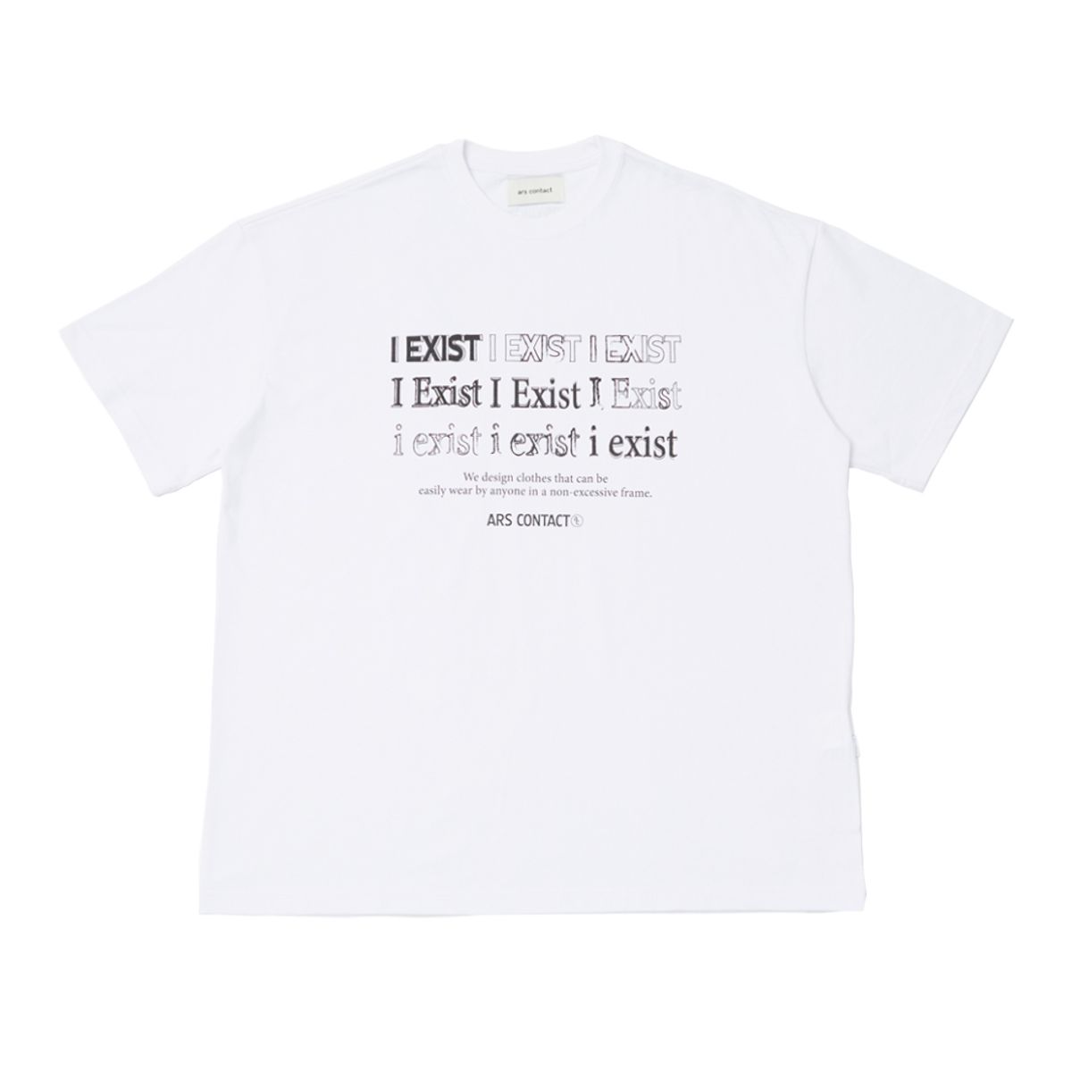 아르스 콘택트(ARSCONTACT) i Exist Tee. White