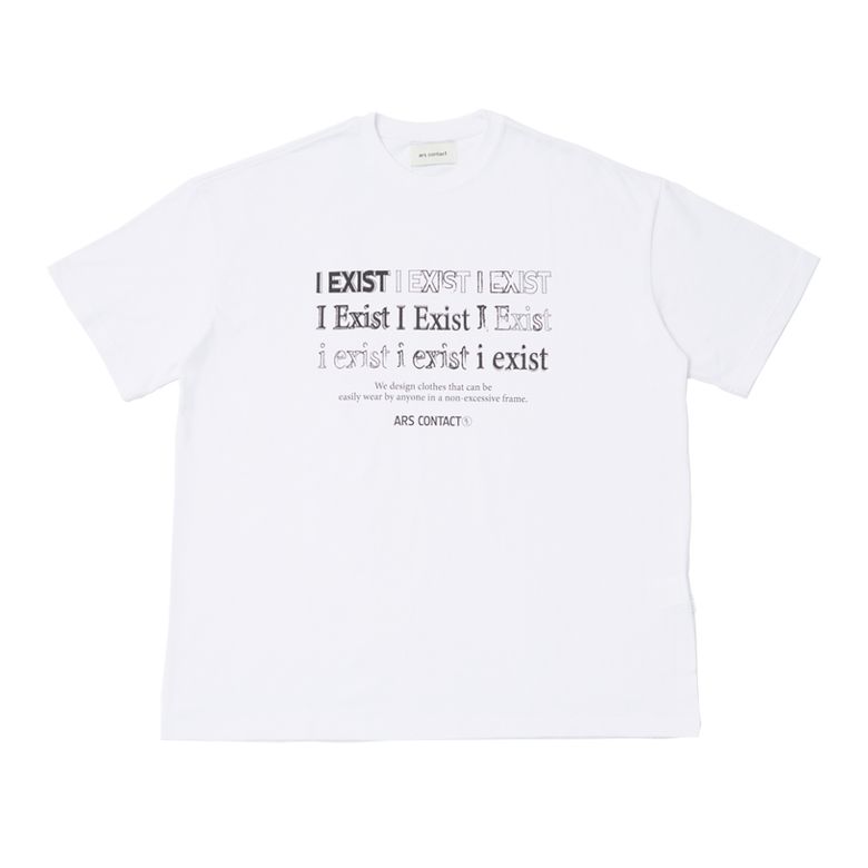 i Exist Tee. White