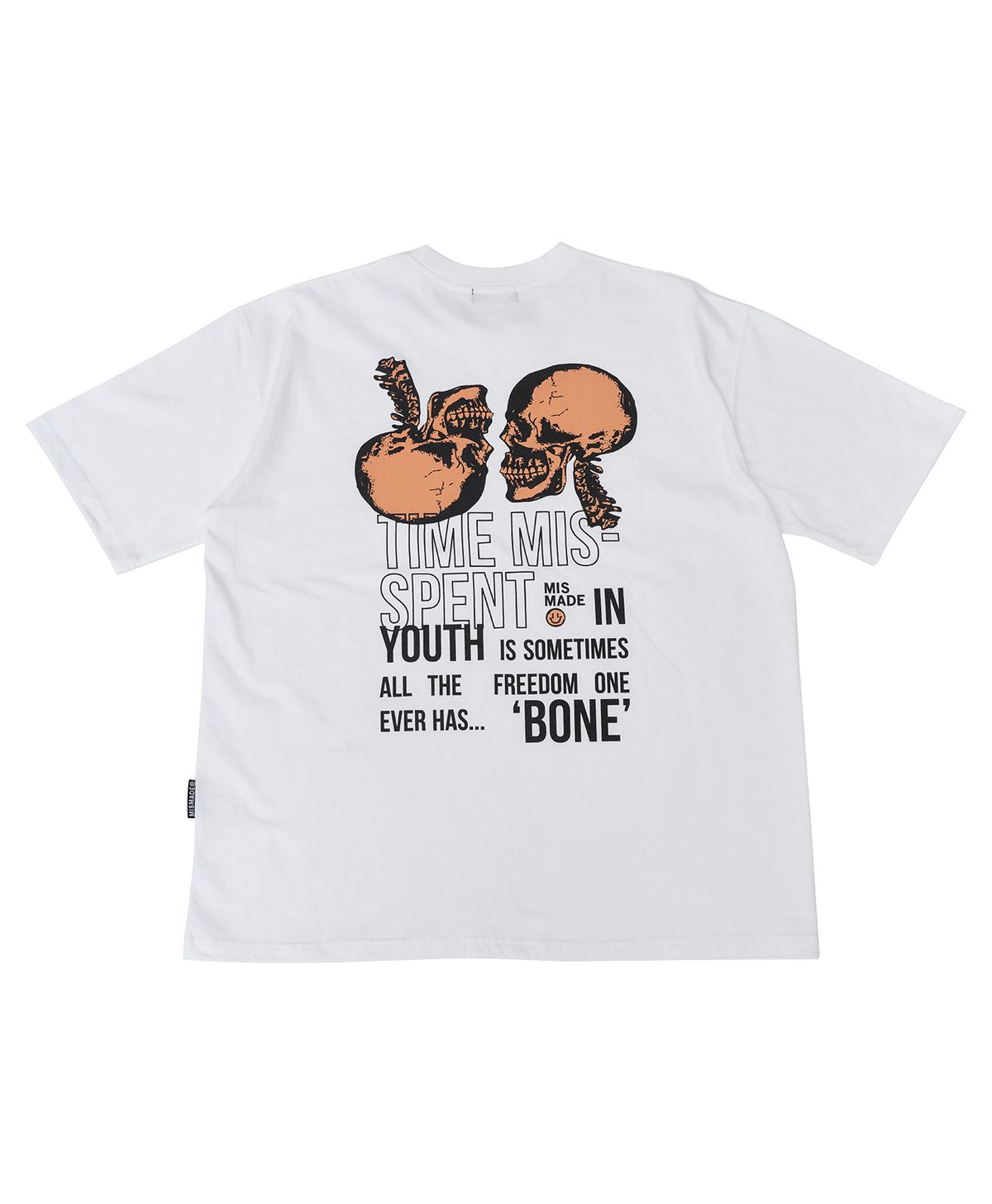 미스메이드(MISMADE) X-ray skull t-shirts (White)