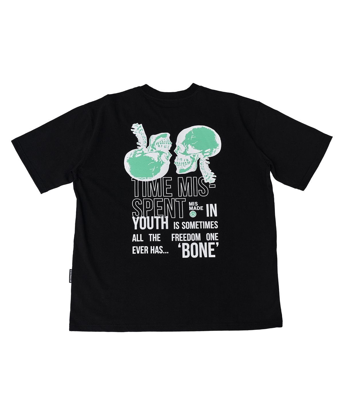 미스메이드(MISMADE) X-ray skull t-shirts (Black)