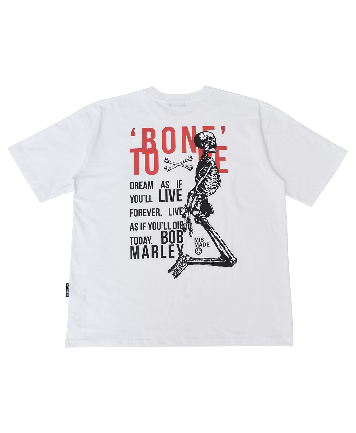 미스메이드(MISMADE) Whole body skull t-shirts (White)