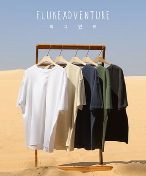 피그먼트 오버핏 반팔티셔츠 FST701 / 7color
