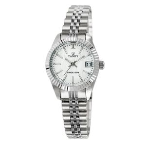 럭셔리 메탈 손목시계(스와로브스키 식입) T-3921 여자 빈티지화이트