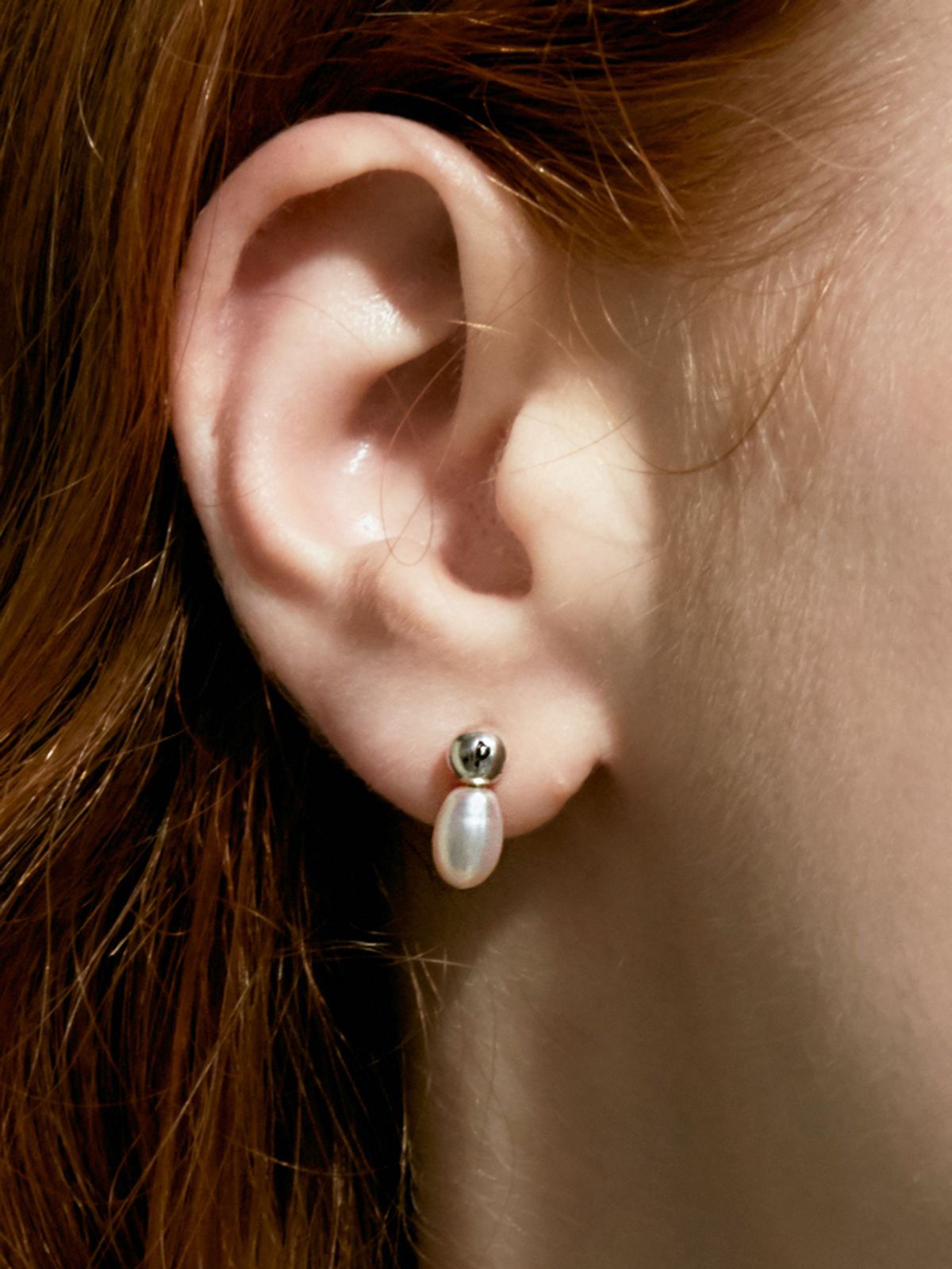 파피(POPPI) Double dot earrings (이니셜 각인)