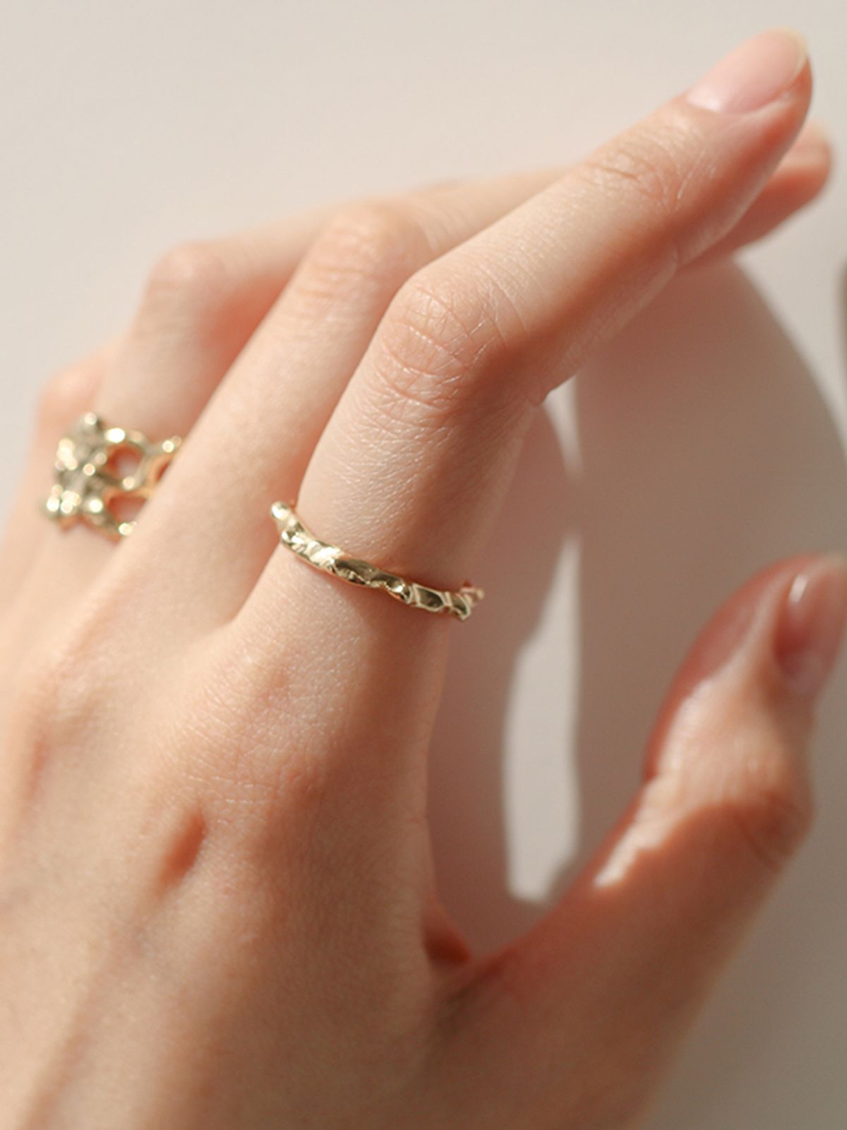 파피(POPPI) Wave dot ring